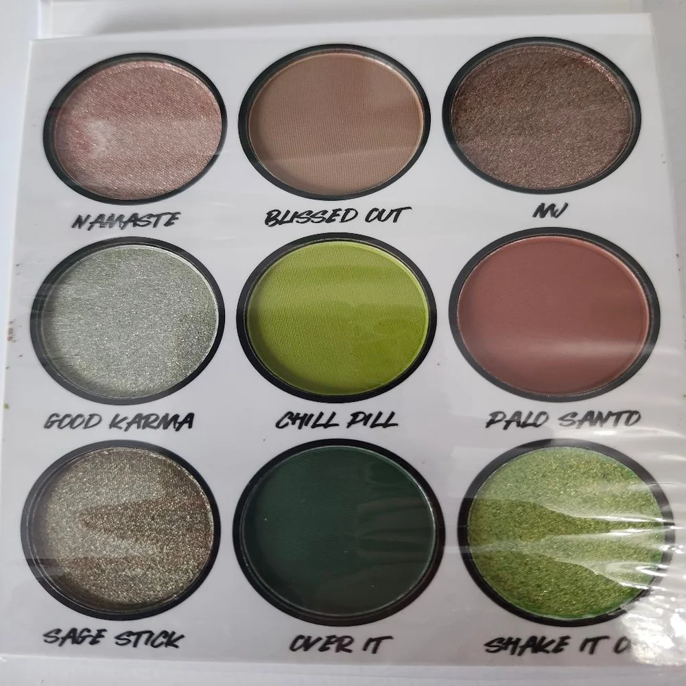 BH Cosmetics Let That Shit Go Eyeshadow Palette Green Brown